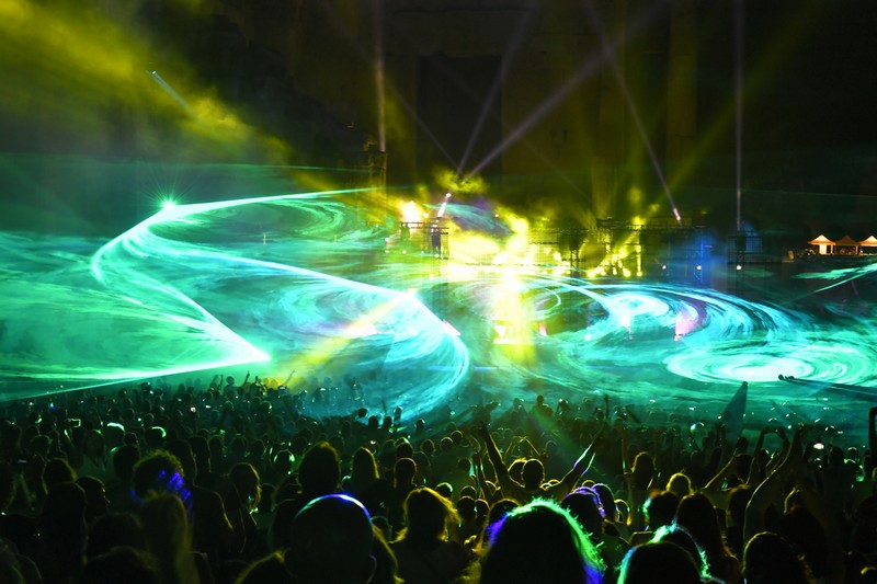 Jean Michel Jarre at Baalbeck Festival